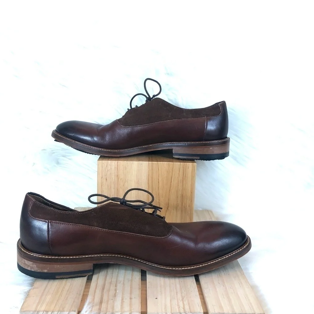Marco‎ Vittorio Siena Chestnut Plain Toe Oxfords